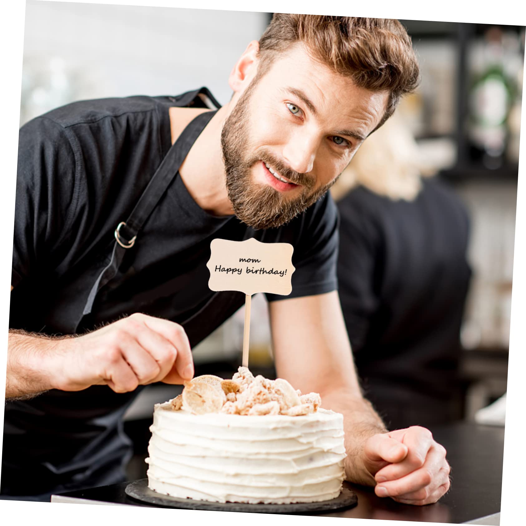 TEHAUX 2sets Easter Decorations DIY Supplies Manual Painting Blank Wooden Insert Cards Easter Craft Kits for Boys and Girls 20pcs*2