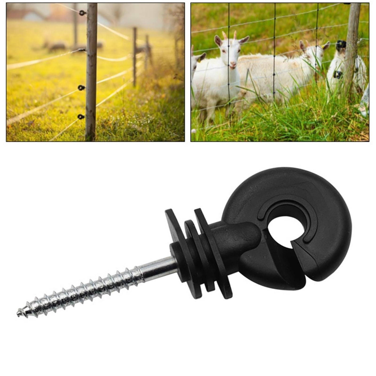 100 pezzi di strumento collegamento del filo isolatore for recinzione bestiame animale elettrico protezione da cortocircuito lunga durata Per Corde