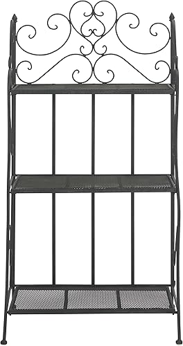 Miniatura 12 de SAFAVIEH PAT5022A Colección para Exterior Torus Pearl White - Estante de 3 niveles Blanco perla,Verde (Antique Green),Negro,Azul musgoso,Óxido