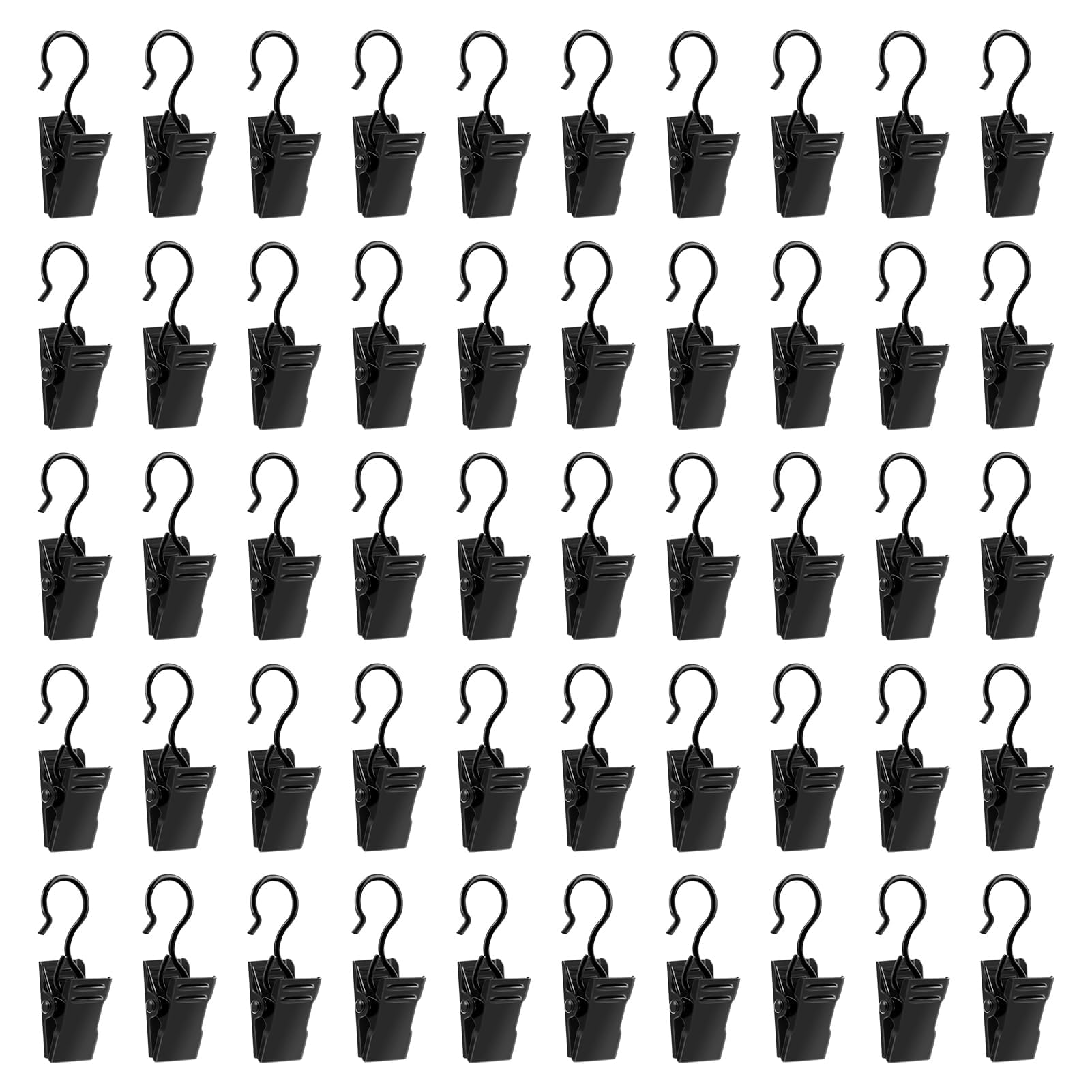 50 Clip Per Tende In Acciaio Inox - Multiuso Per Tende Doccia, Luci E Decorazioni - Foto 4