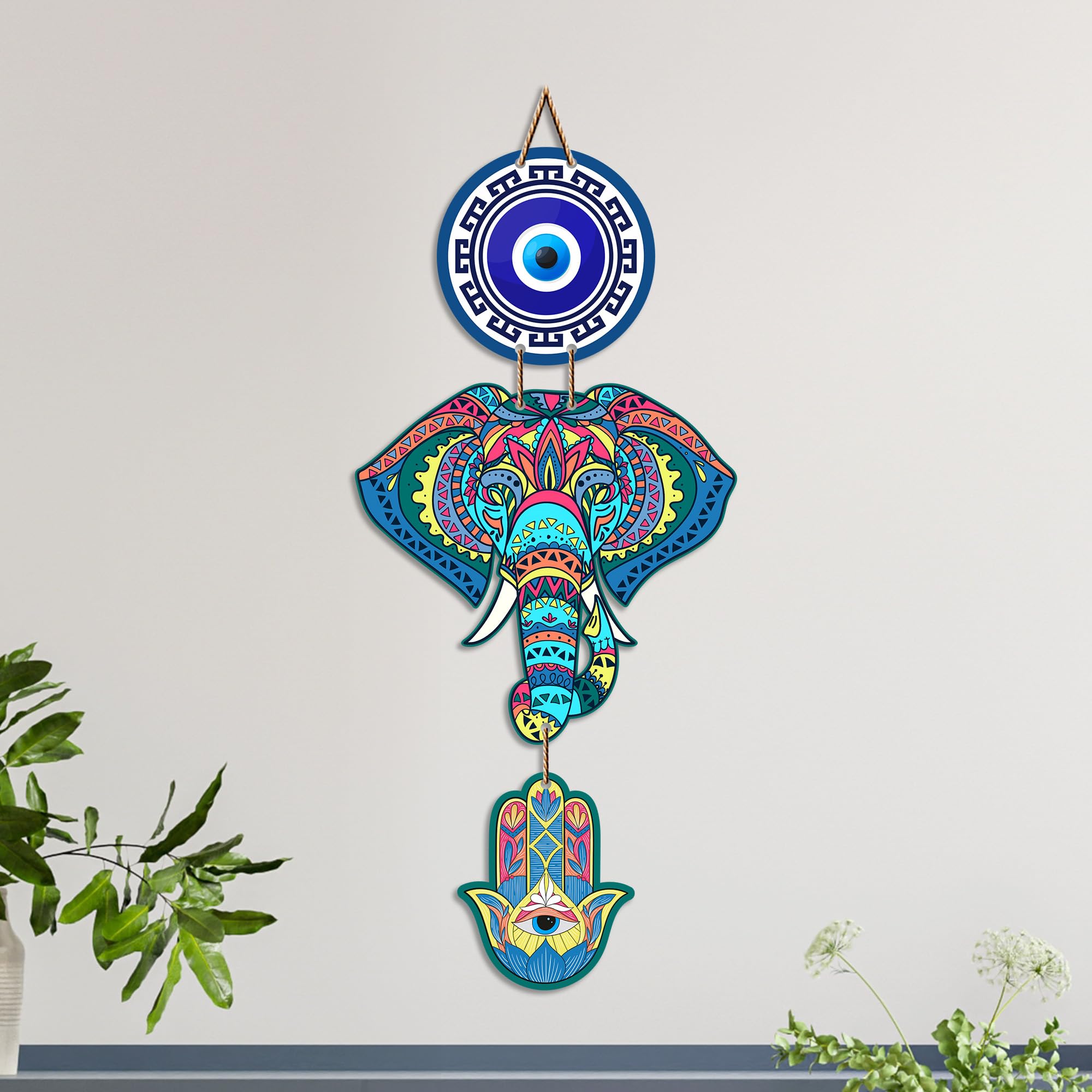 Lord Shiva Evil Eye Wall Hanging - Spiritual Home Decor -10
