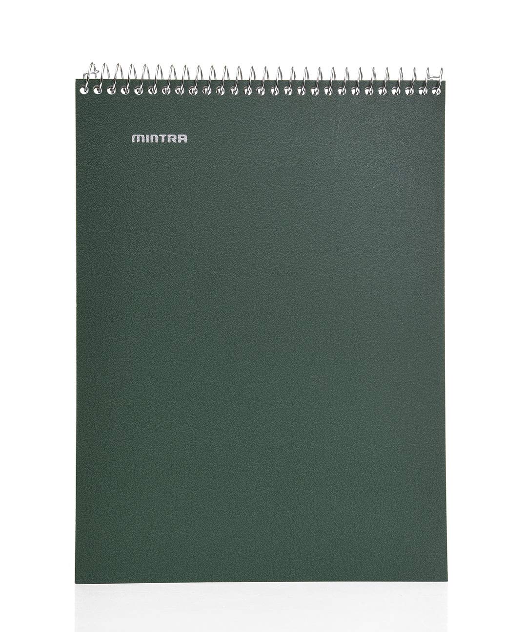 Mintra Office - Quaderno a spirale con rilegatura a spirale, resistente (ghiaccio artico, olio di peperoncino, verde oliva e collegio a righe, 3 pezzi)
