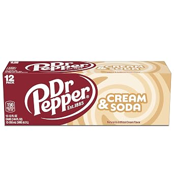 Dr Pepper, and CReME Soda, 12 Ounce, 12 Count