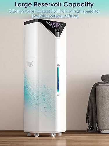 Miniatura 7 de Humidificadores de 19L5 galones para dormitorio, habitación grande, 2800 pies cuadrados, humidificadores silenciosos para habitación grande,