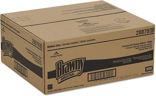 Miniatura 2 de Toallitas de alta calidad de servicio medio, 9 1/4 x 16 3/8, blancas, 90 toallitas/caja, 10 cajas/cartón