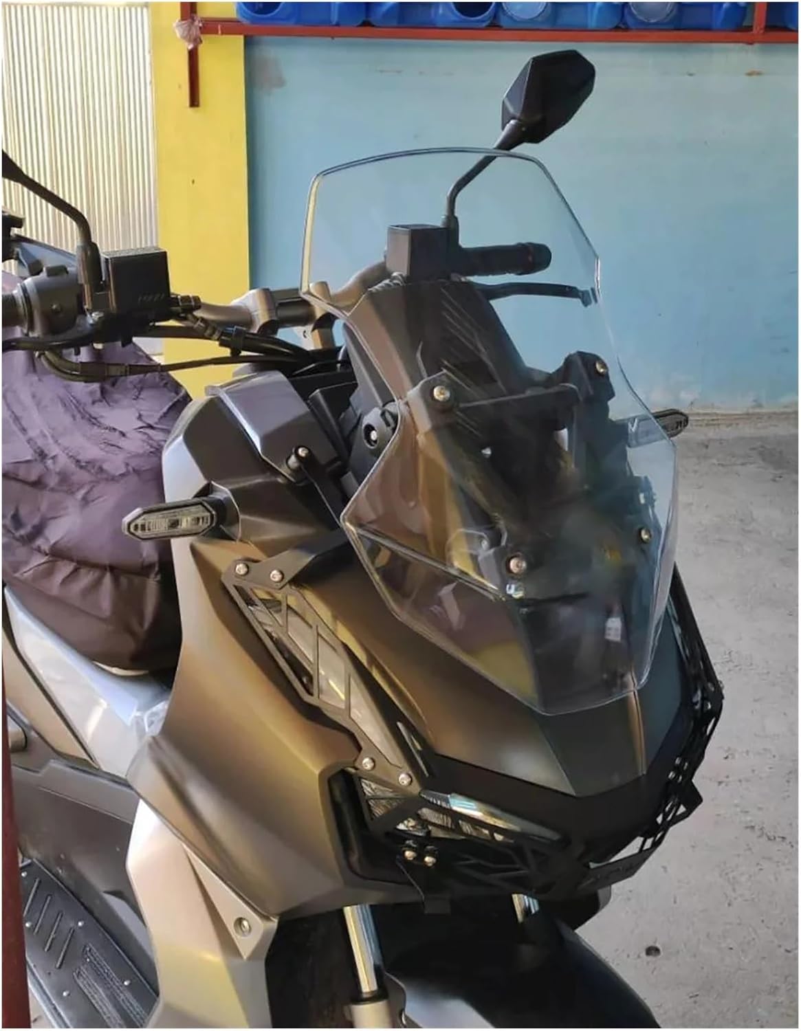 Headlight Cover Headlight Shield Guard Protector Headlamp Mesh Grille Cover for Ho&nda ADV150 ADV 150 160 ADV160 2022 2023 2024 Motorcycle Parts