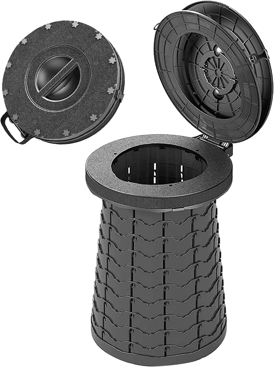 XXL Portable Toilet for Camping 19.7” Adjustable Height