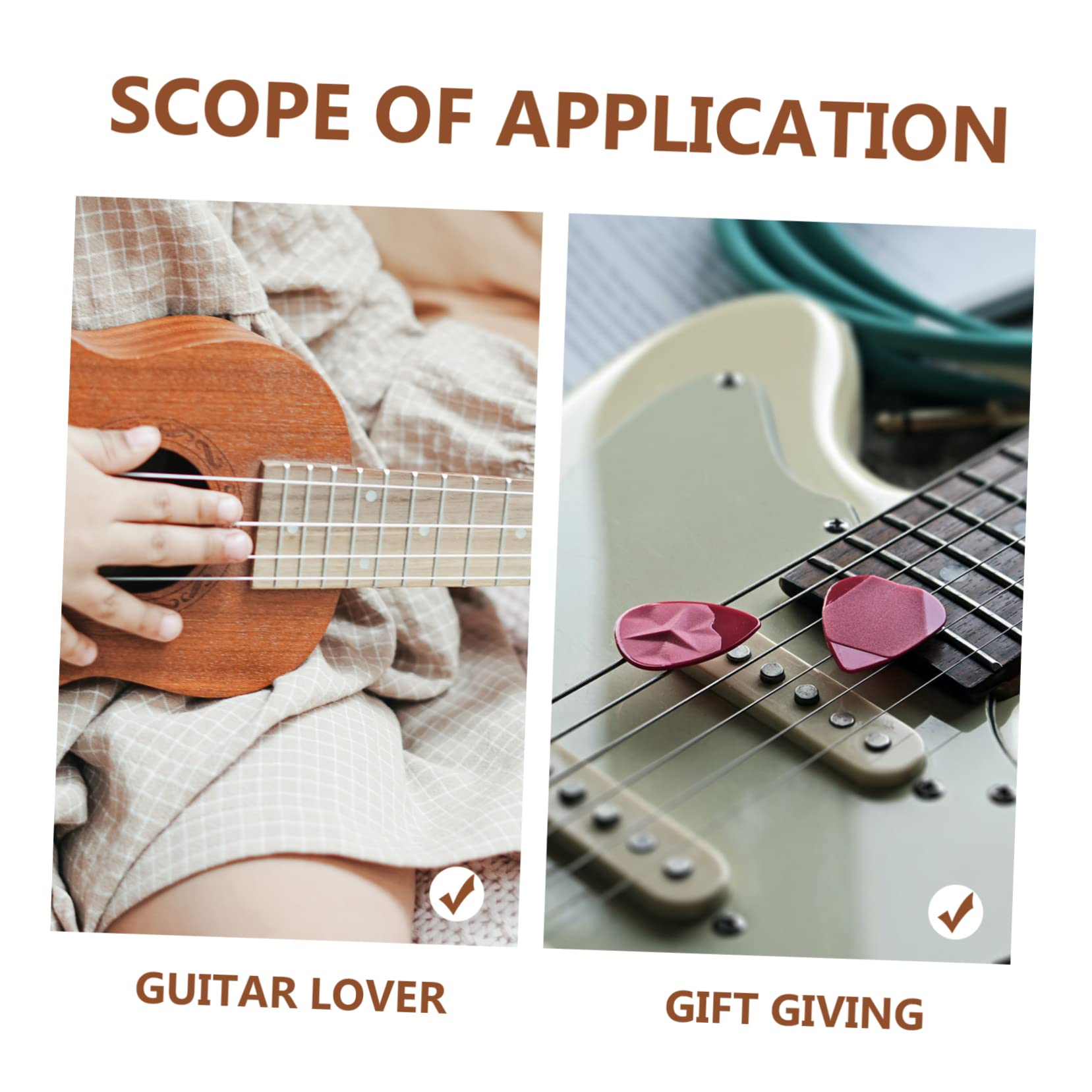 VICASKY 4 Juegos prácticos Accesorios de Guitarra púa de Guitarra púas de Guitarra de Muestra Acoustic Guitar púas Guitarra Estuche para púas de Guitarra púas de Instrumentos de Cuerda