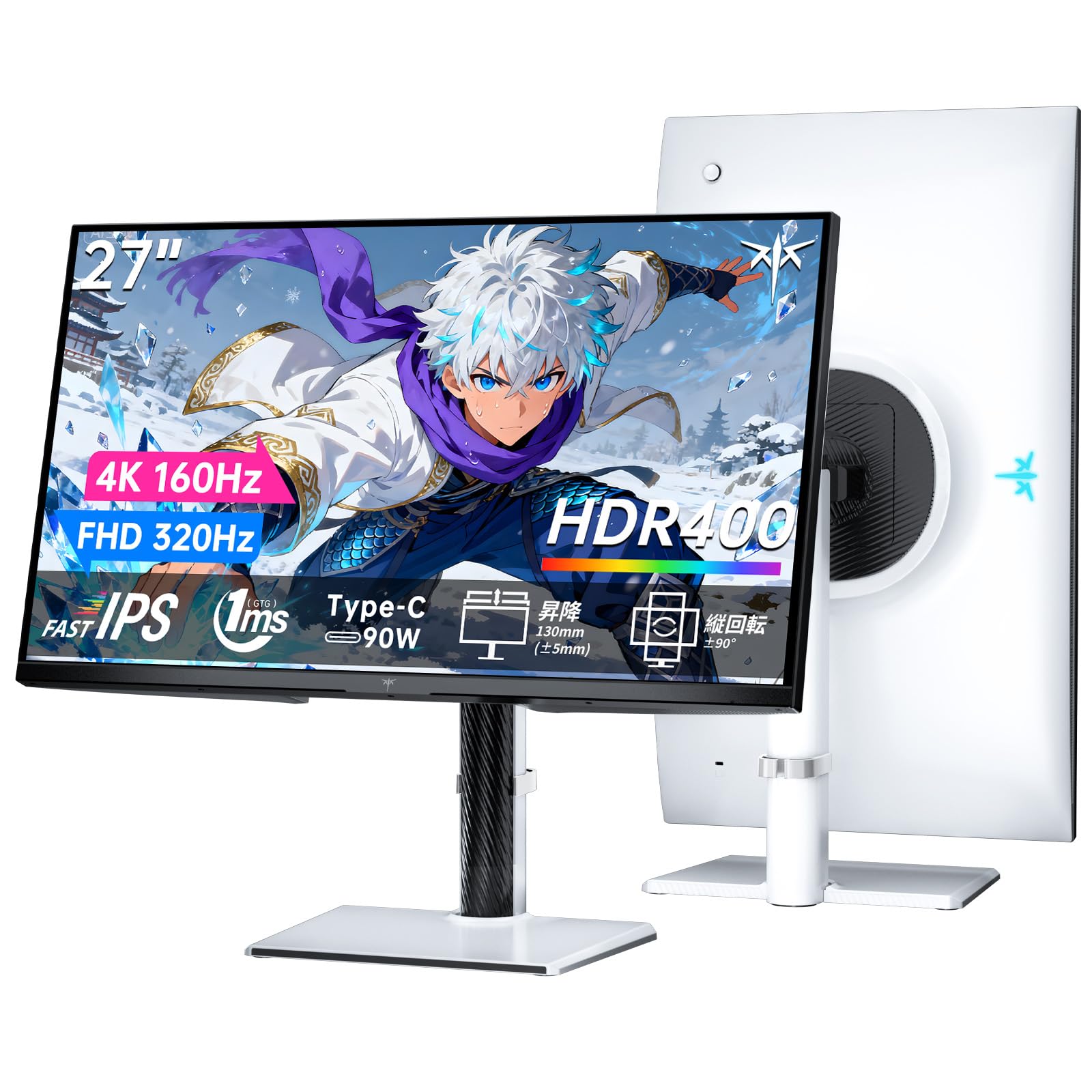 Amazon.co.jp: KEY TO COMBAT 27インチ 4K UHDゲーミングモニター FAST