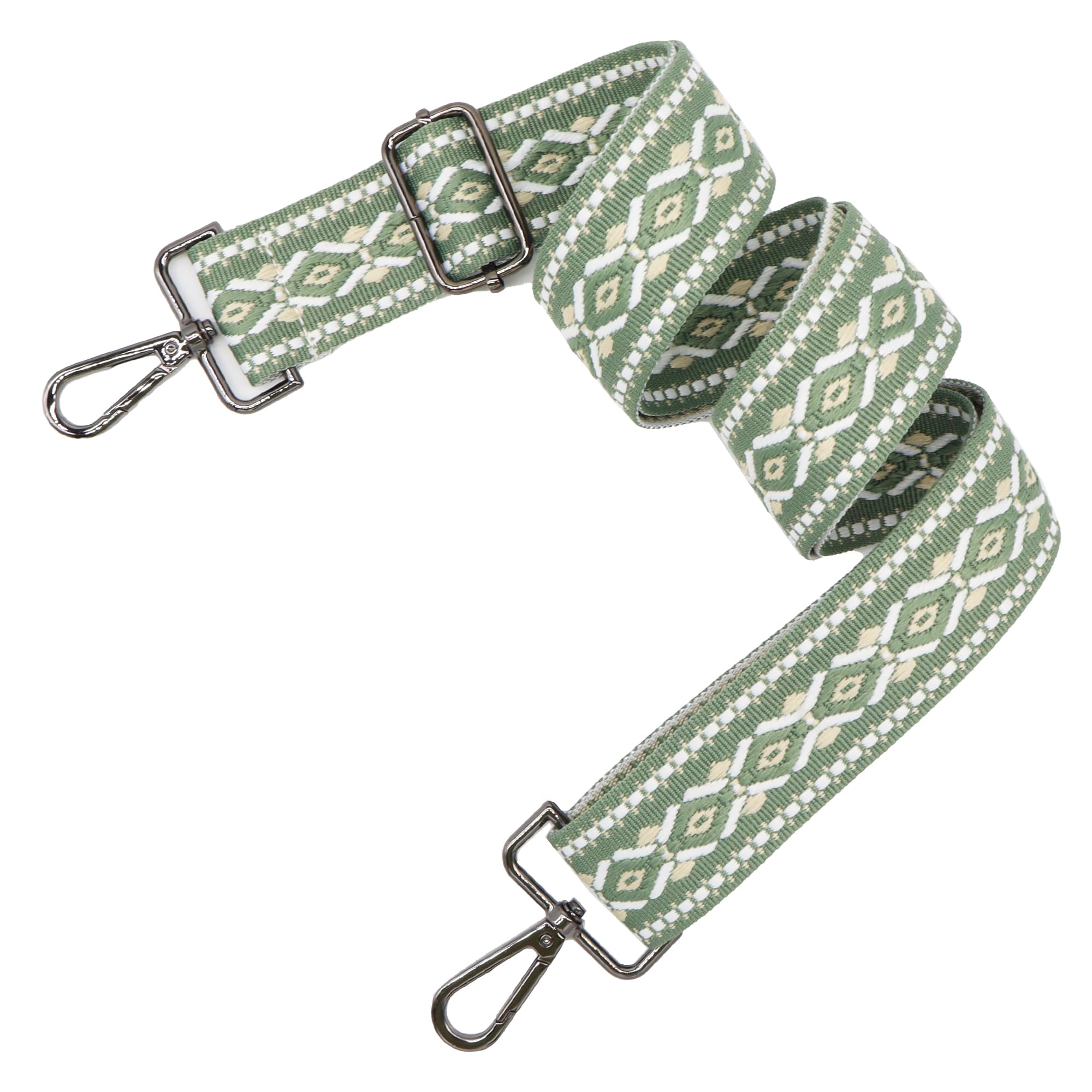 LEMEDE Purse Strap Adjustable Replacement Crossbody Bag Straps Retro Jacquard Embroidery Shoulder Straps for Shoulder Bag