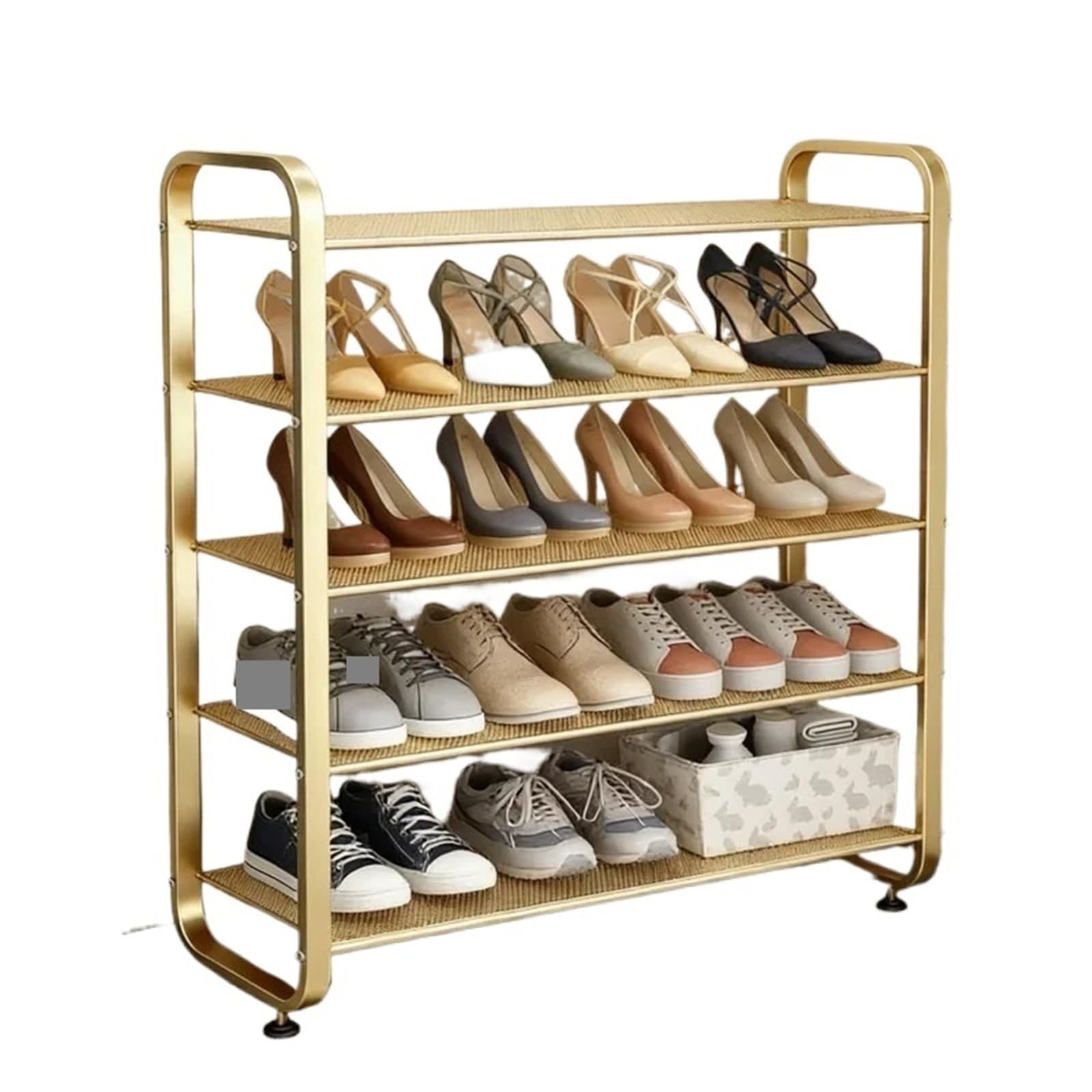 XILEUDUOD Shoe Organizer For Entryway Space Saving Shoe Rack Multi-layer Metal Shoe Hanger Organizer Entrance Shoe Storage Metal Shelf