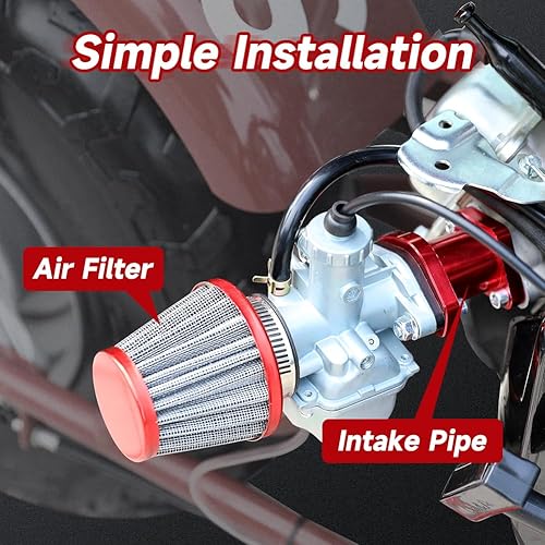 Miniatura 9 de FVRITO VM22 - Conjunto de acelerador de carburador de 1.024 in Kit de chorros principales para Predator 212cc 224cc 196cc Non Hemi Coleman CT200U