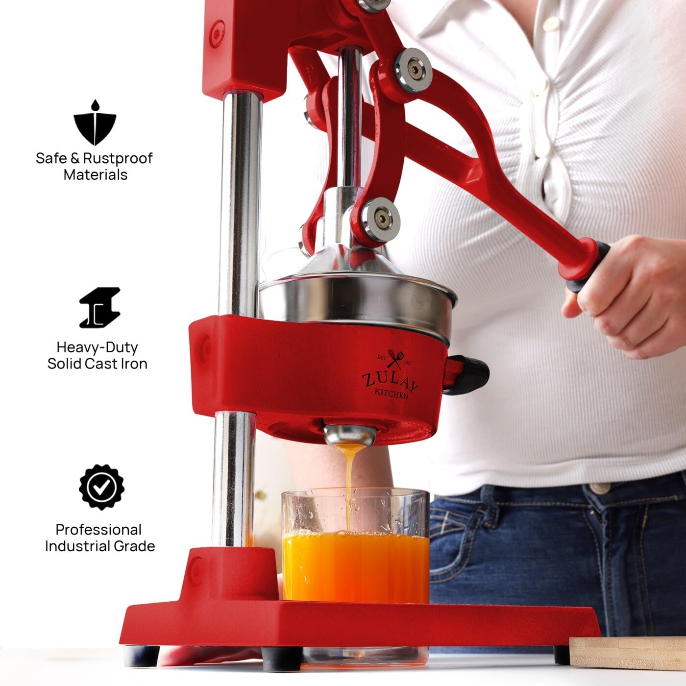 しらすPrime Amazon.com: Zulay Kitchen Cast-Iron Orange Juice Squeezer