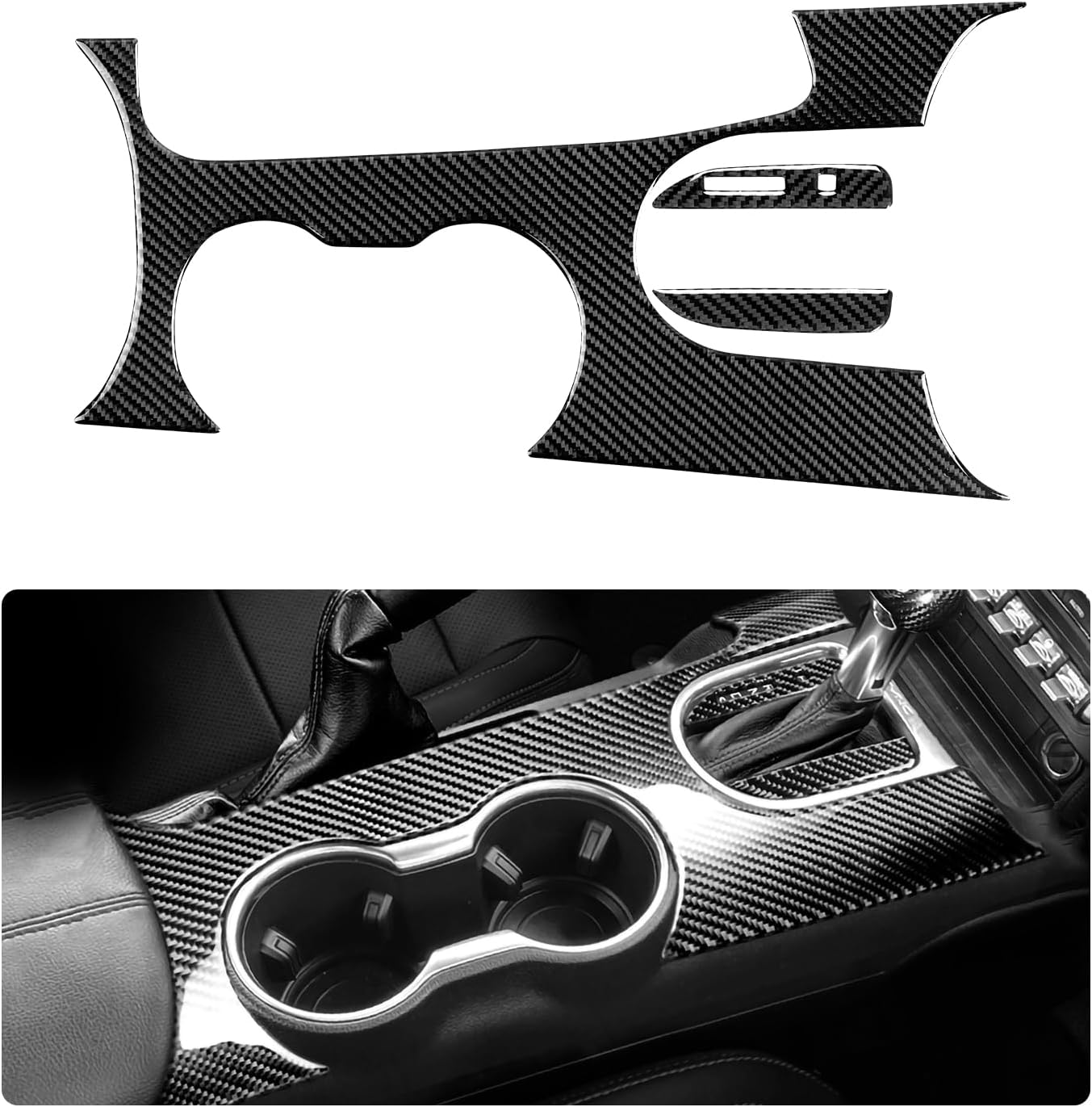 Car Carbon Fiber Decal Gear Frame Panel Sticker for Ford Mustang 2015 2016 2017 2018 2019 2020 2021 2022 2023 Accessories