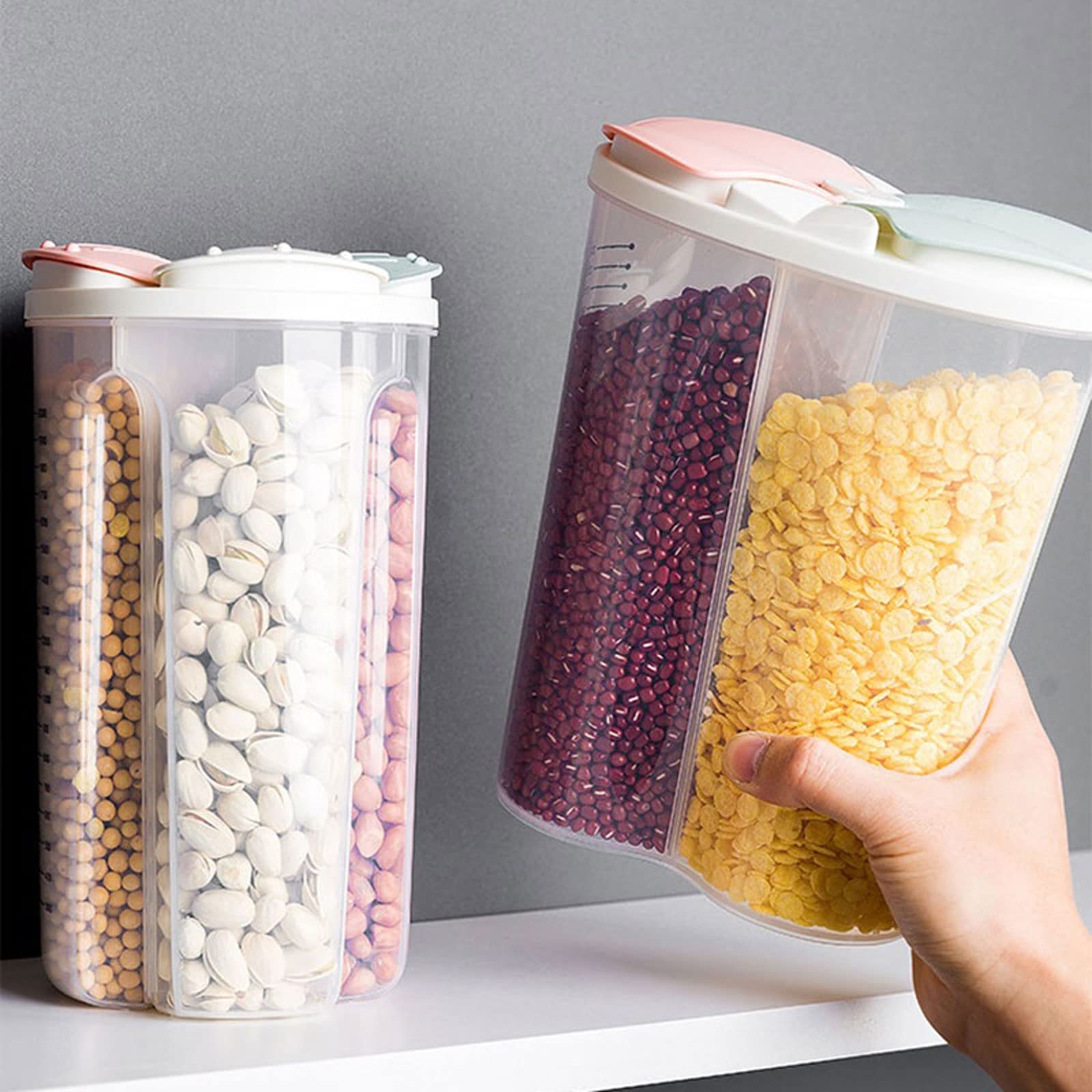 Słoiki na przyprawy plastikowa butelka do przechowywania słoik z pokrywką pudełko na żywność ekologiczny pojemnik płatki śniadaniowe organizer kuchenny