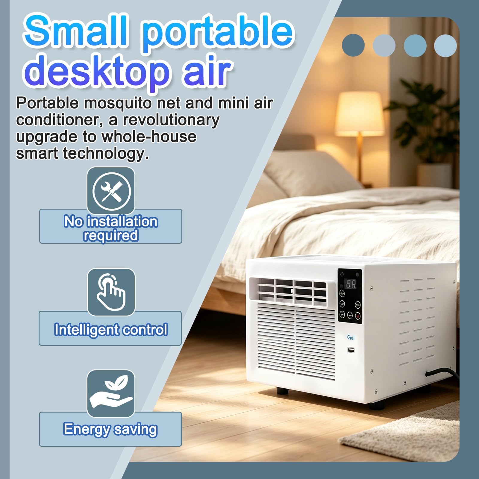 Mini Klimatyzator 2500 BTU 280W Klimatyzacja Przenośna