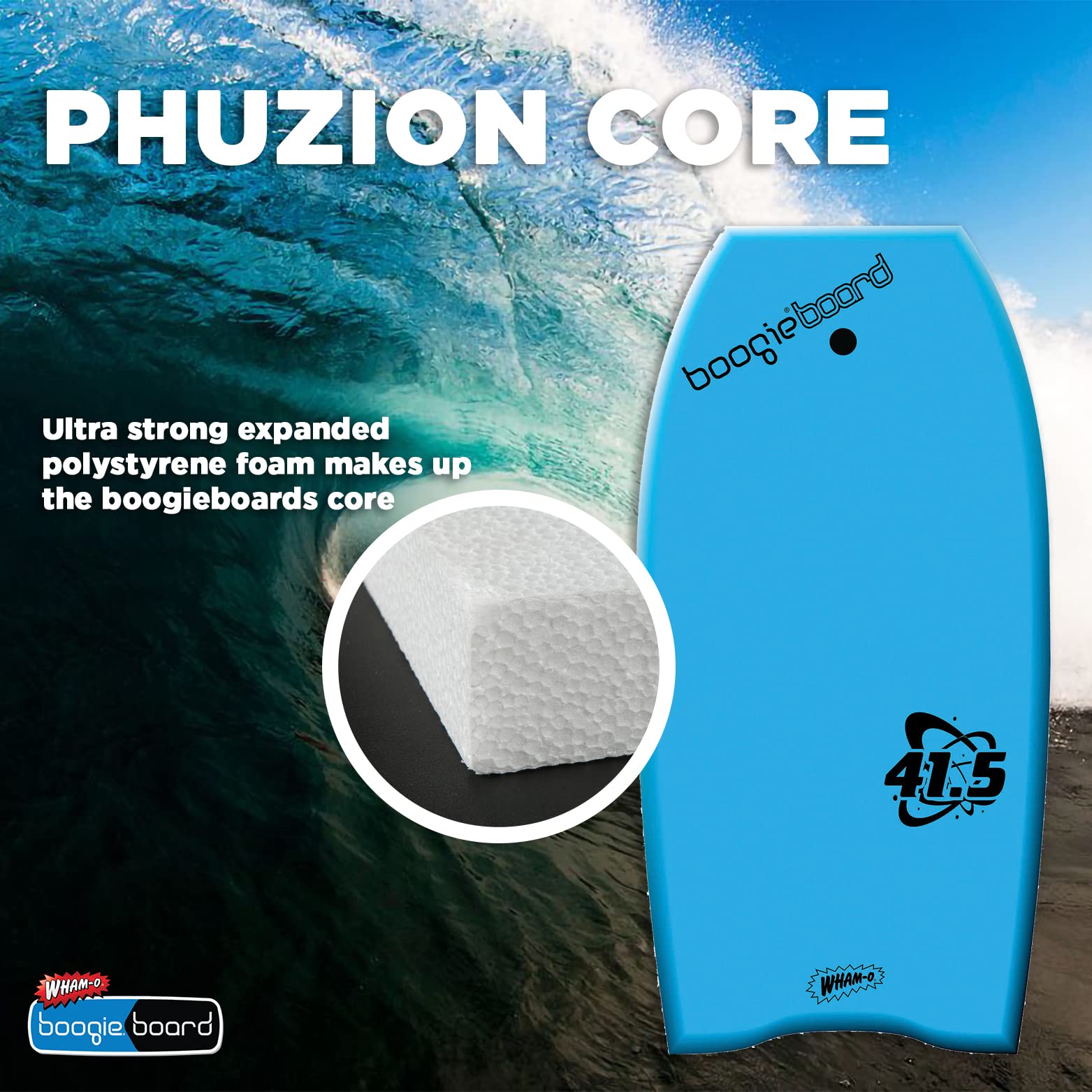 Boogie®Board 41.5” with Leash – Lightweight Premium Body Board