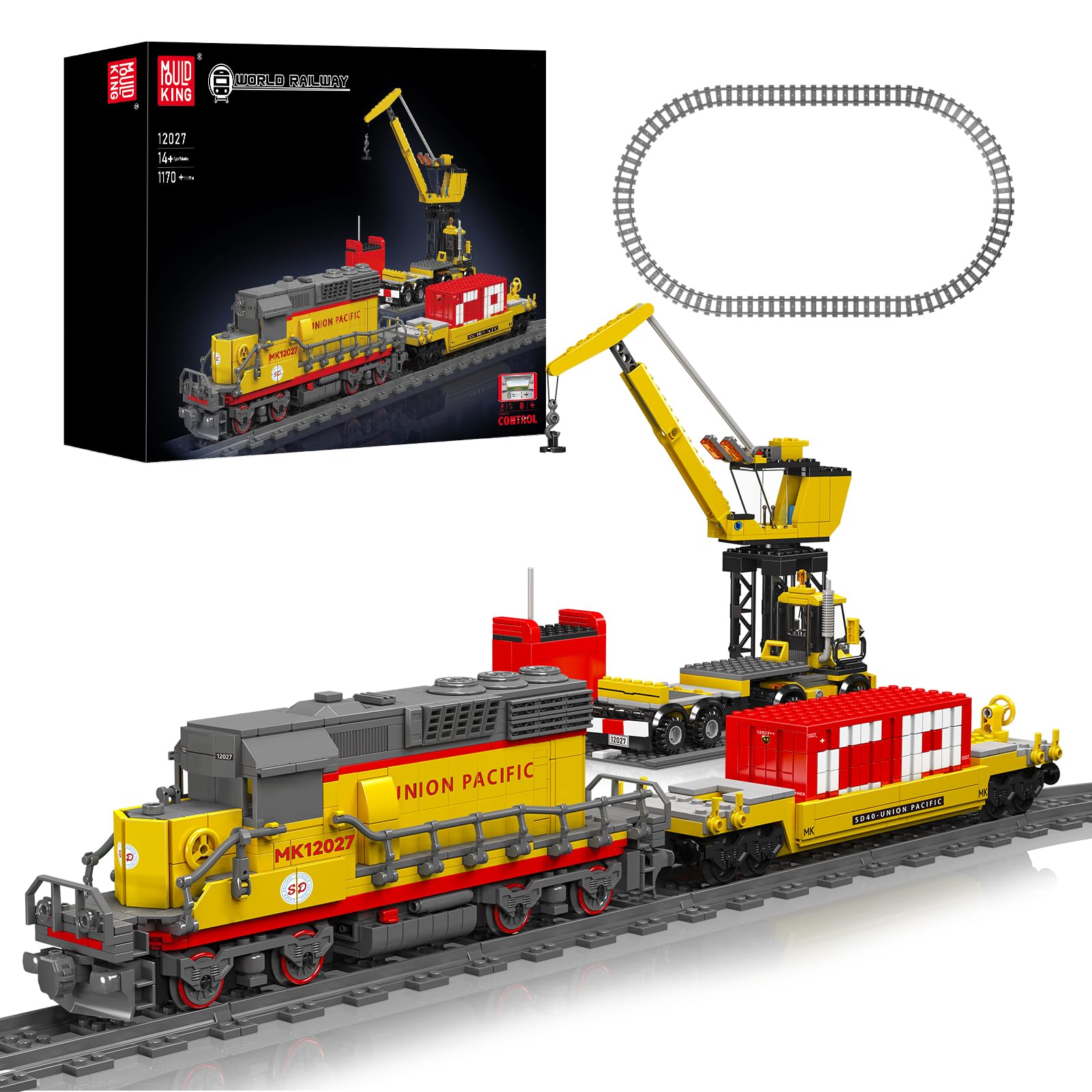 Amazon.com: Mould King 12027 Train Building Set, SD40-2 Diesel