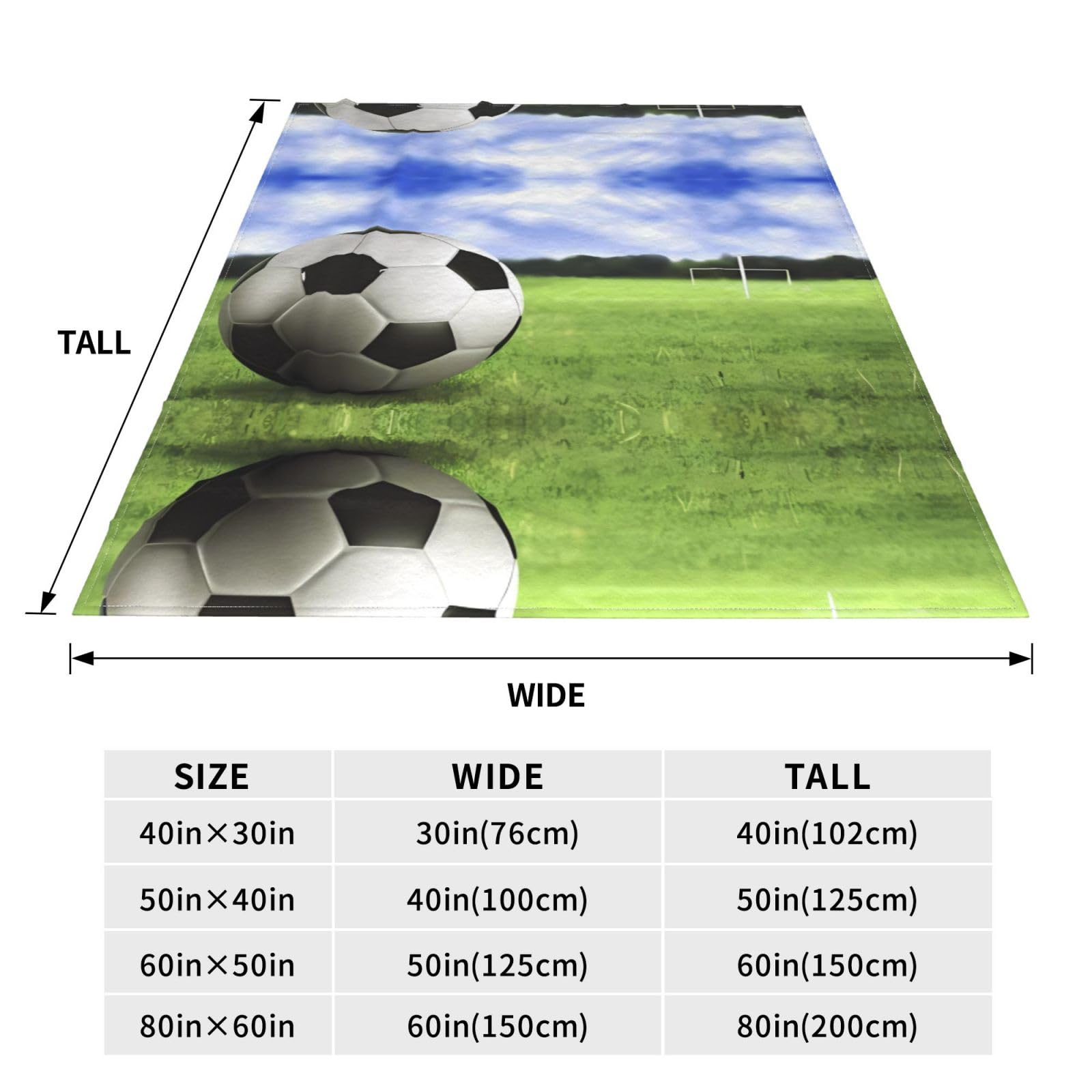 Coperta Da Calcio, Coperta Da Calcio, Morbida E Leggera, In Flanella Calda E Accogliente Regalo Per Gli Appassionati Di Sport Bambini E Adulti~p119263831