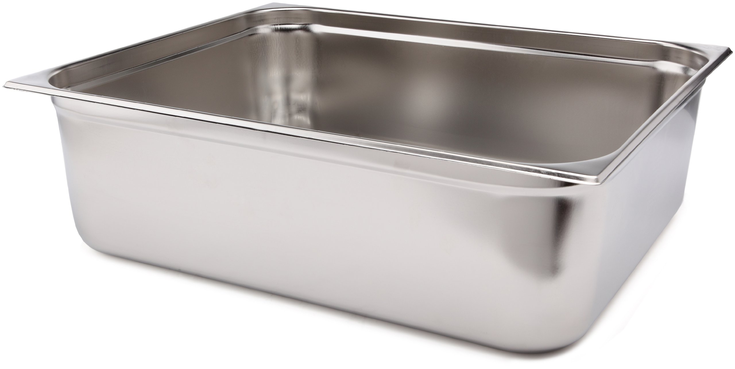 LACOR 66020Z - Cubeta Gastronorm 2/1 530x650x200 Acero Inoxidable | En acero inoxidable, conserva y transporta alimentos; ideal para cocina profesional y uso diario en casa, versátil y duradero
