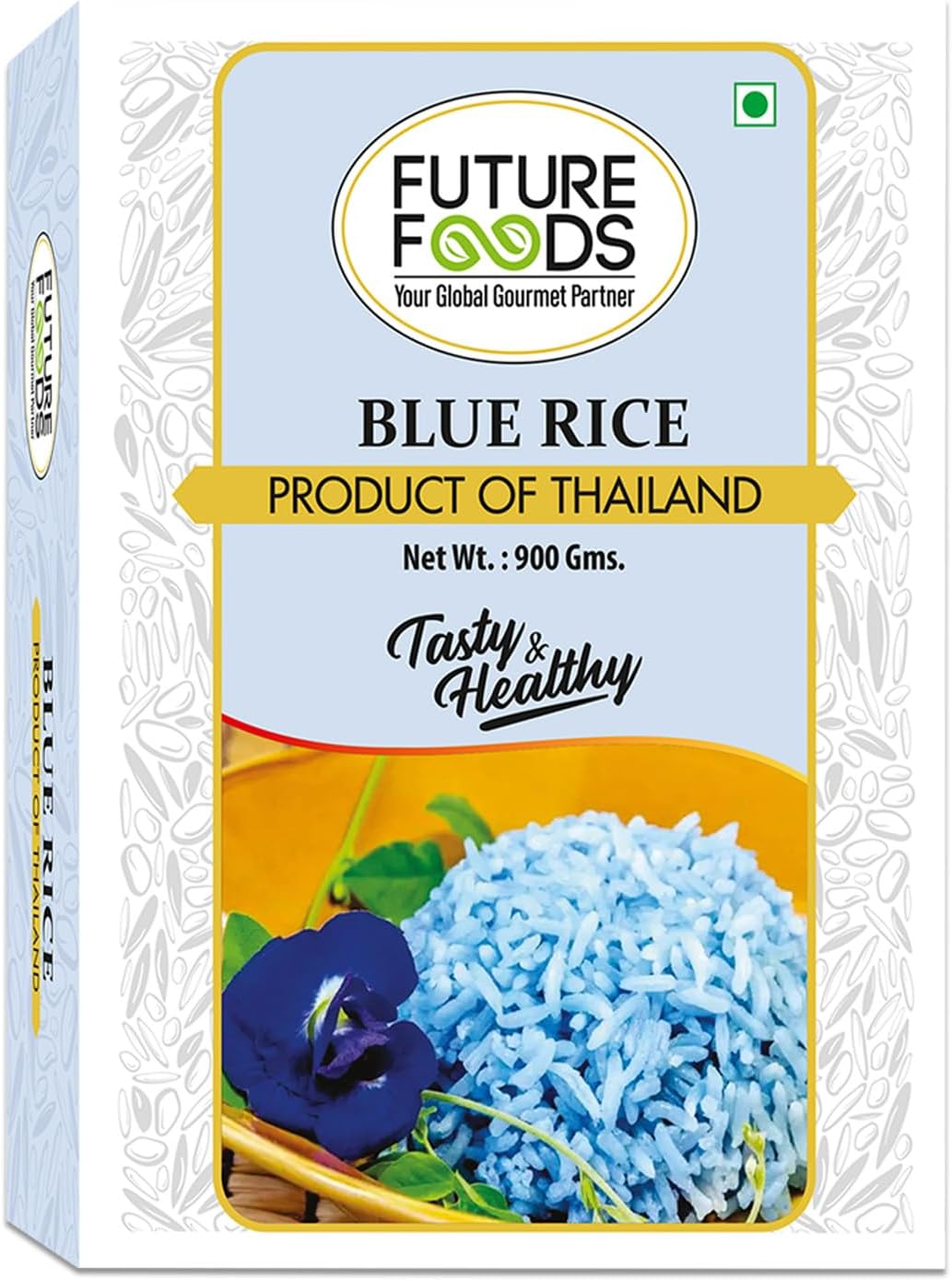 Future Foods Premium Thai, Jasmine Blue Rice 900 gram | Short Grain | Healthy & Rich in Antioxidants | Sugar-Free & Gluten Free | Cholesterol & Fat-Free | Supports Digestion | Easy to Cook