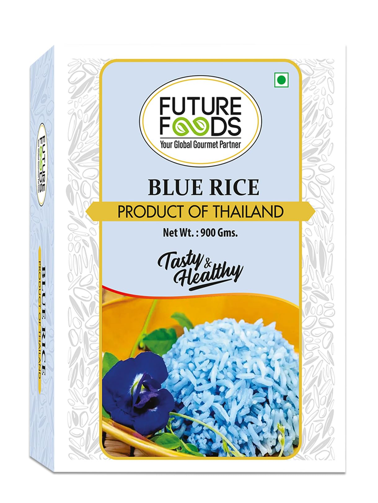Future Foods Premium Thai, Jasmine Blue Rice 900 gram | Short Grain | Healthy & Rich in Antioxidants | Sugar-Free & Gluten Free | Cholesterol & Fat-Free | Supports Digestion | Easy to Cook