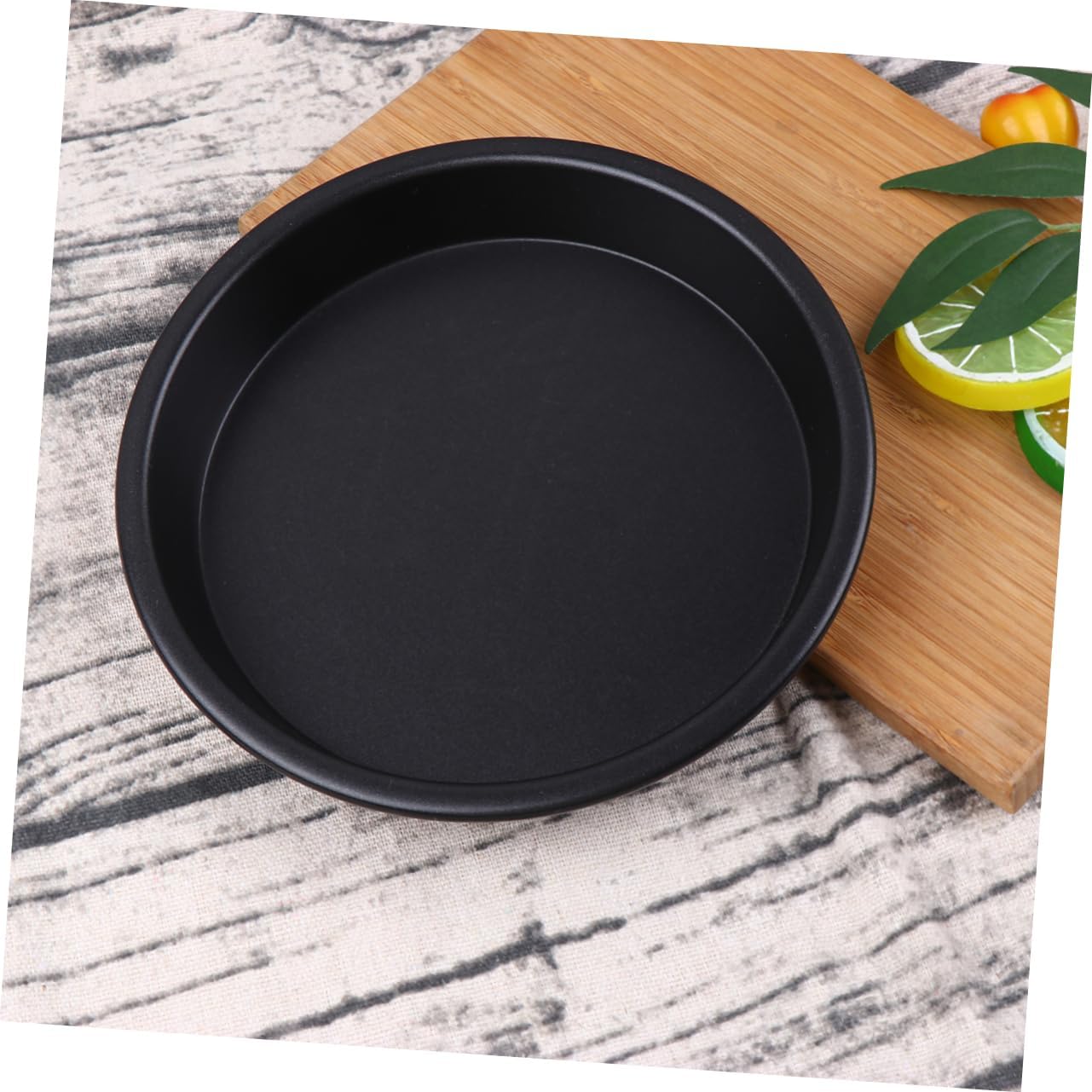 Garneck 3pcs Non-stick Baking Pan for Oven Microwave Includes Cake Baking Molds for Birthday Cakes Cheesecakes and Cookies Black Bakeware