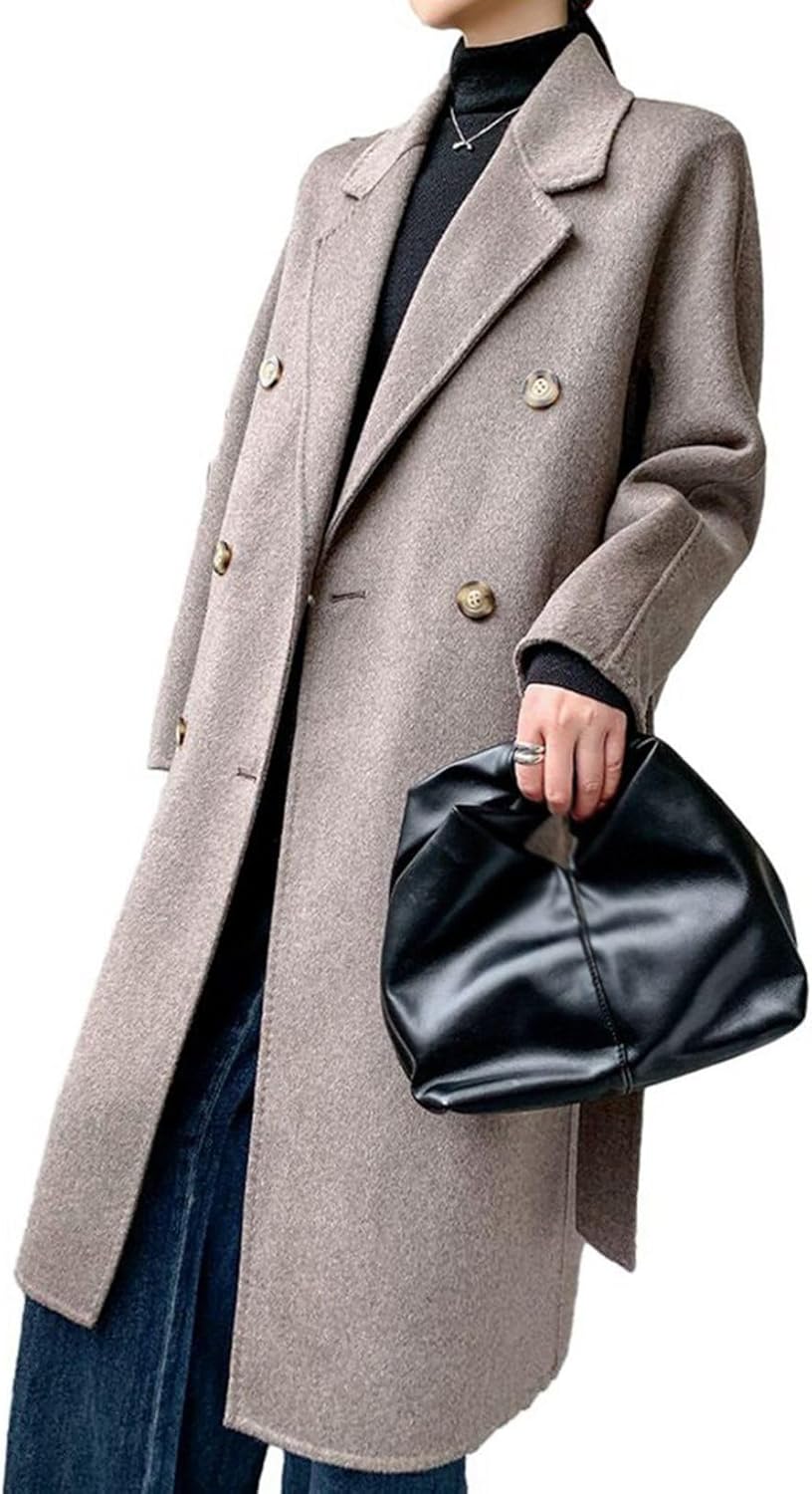 [ＢＡＧＡＤ] ラシャコート レディース ウールジャケット チェスターコート オーバーコート ロング丈 秋冬 防寒保温 厚手 着痩せ