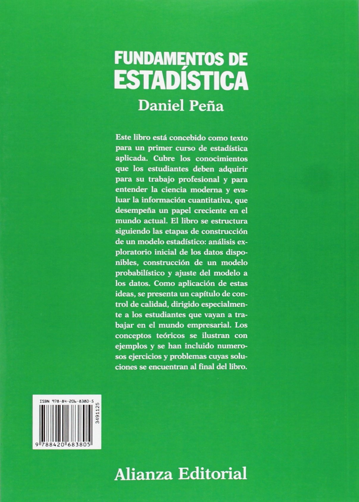 Fundamentos de Estadística (El libro universitario - Manuales)