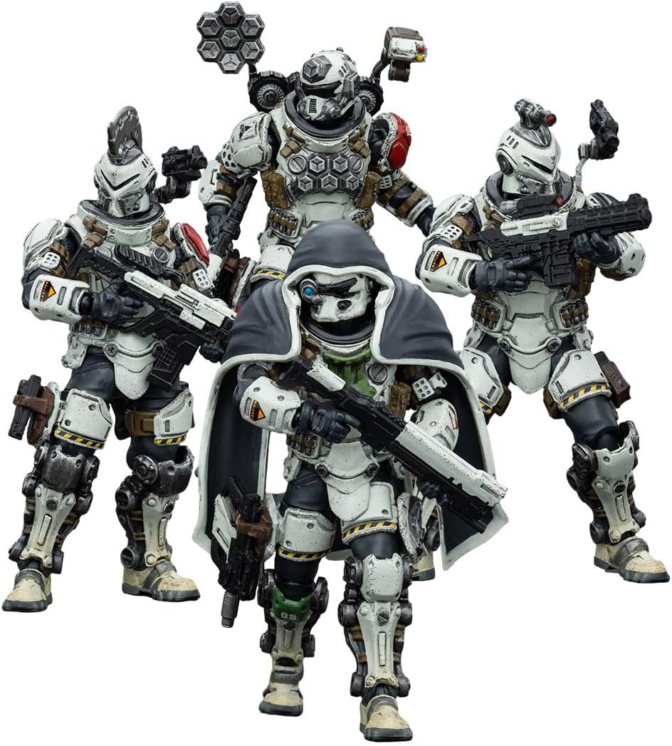 JOYTOY Action Figures Sorrow Expeditionary Forces 09th Legion Assault Company 1/18 Movable Model Collectible Figurine (Set of 4-A)
