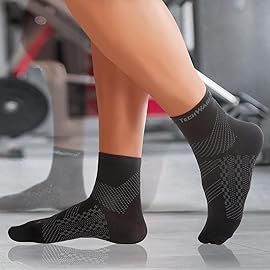 TechWare Pro Ankle Compression Socks - Plantar Fasciitis Sock & Foot Support