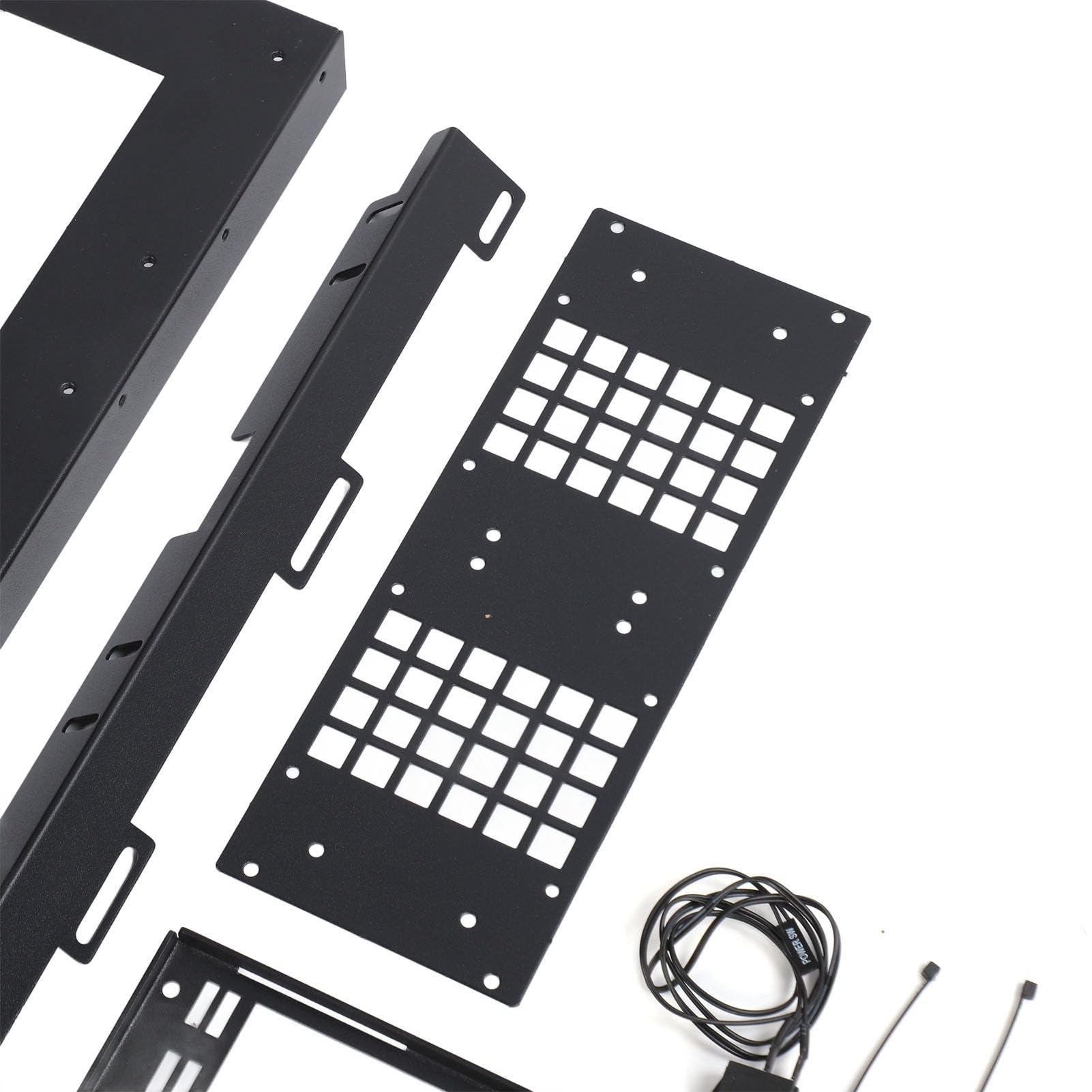 Sxhlseller Stojak na Komputer DIY z otwartą ramą - Obsługa Płyt Głównych ATX/MATX/ITX, Chłodnica Wodna 360 Mm i kompatybilność z Procesorem Graficznym 256 Mm, Obudowa Stołu Testowego z Uchwytem