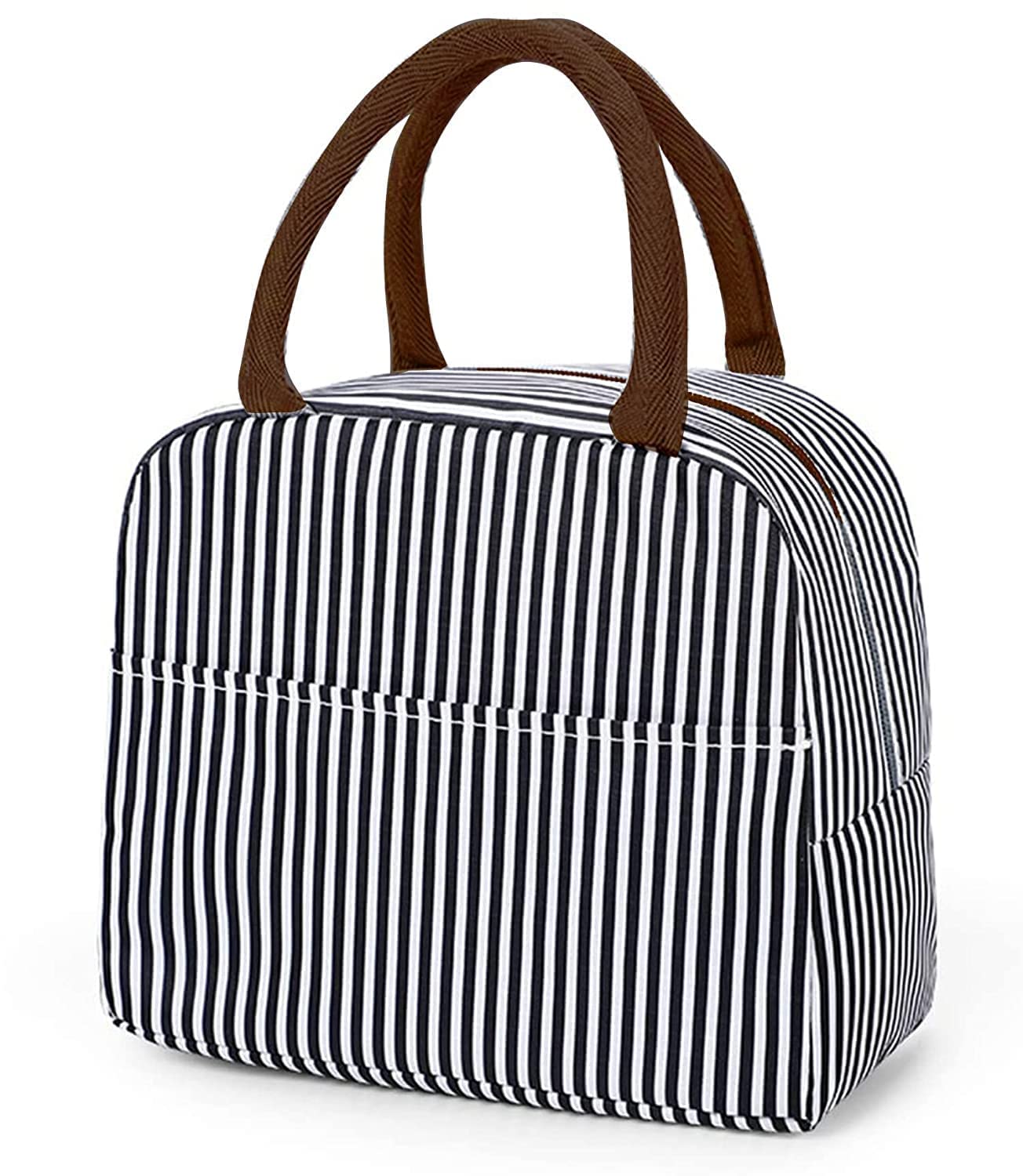 KARDIFF Aluminum Foil Insulated Lunch Bag For Women Small Lunch Leakproof Bag For Office, Work, School, Picnic Beach, Office, Outdoor, Gymor Travel (Green Flamingo), 5 Liter — Amazon image 6
