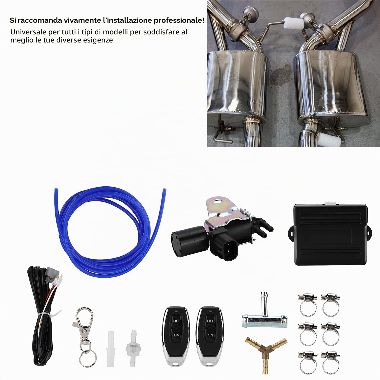 WNSC Controller valvola di Scarico remoto, Kit Controller valvola di Scarico Scarico Universale per Auto