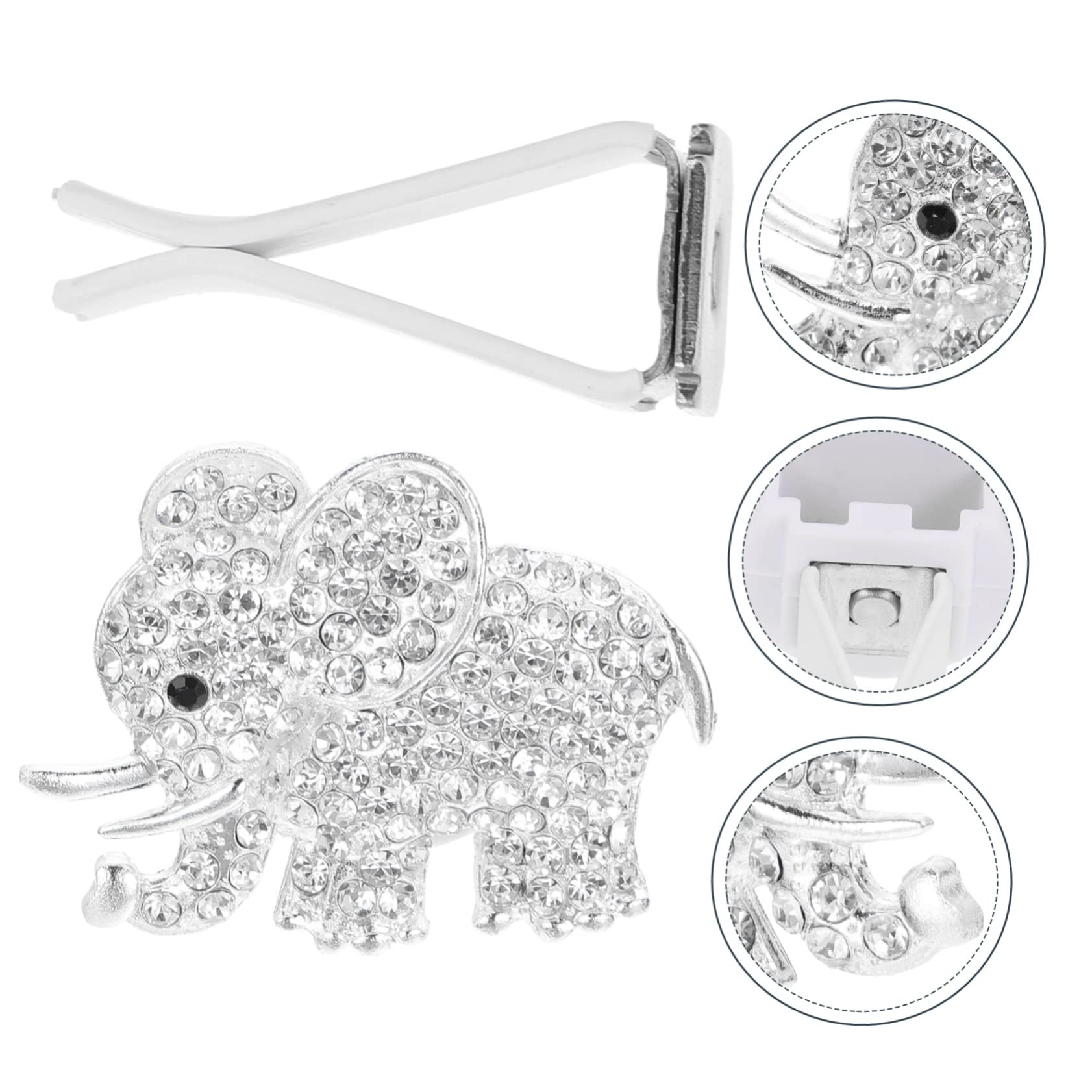 GLEAVI 10pezzi Clip Diffusore Profumo Auto Cristallo Elefante Da Decorazione Elegante Per Ventilazione Auto Accessori Per e Stile Unico