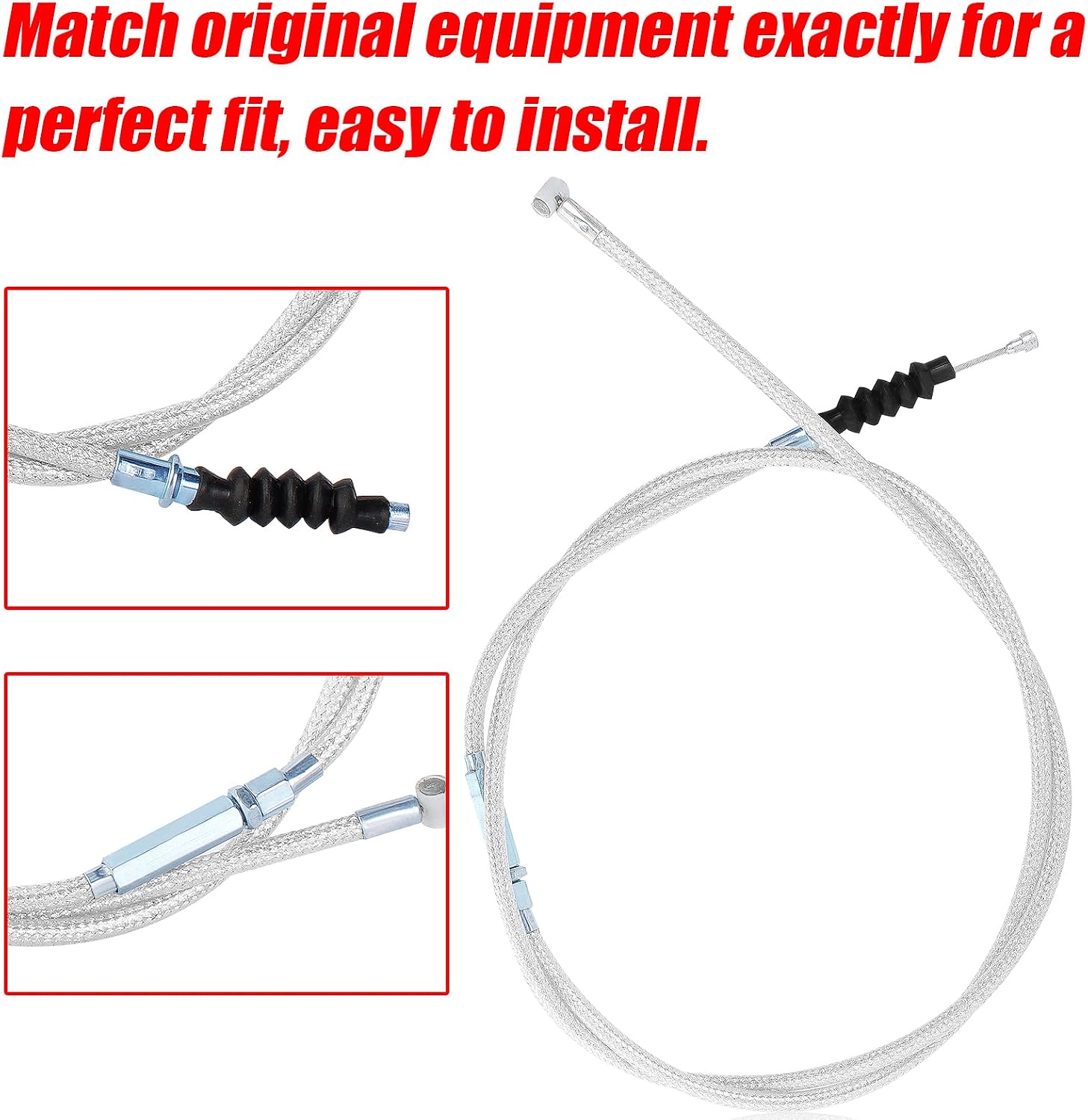 Clutch Cable for 110cc 125cc 150cc 200cc 250cc ATV Pit Dirt Bike Four Wheele Dune Buggy Doom Buggy Quad Tricycle 50inch Adjustable