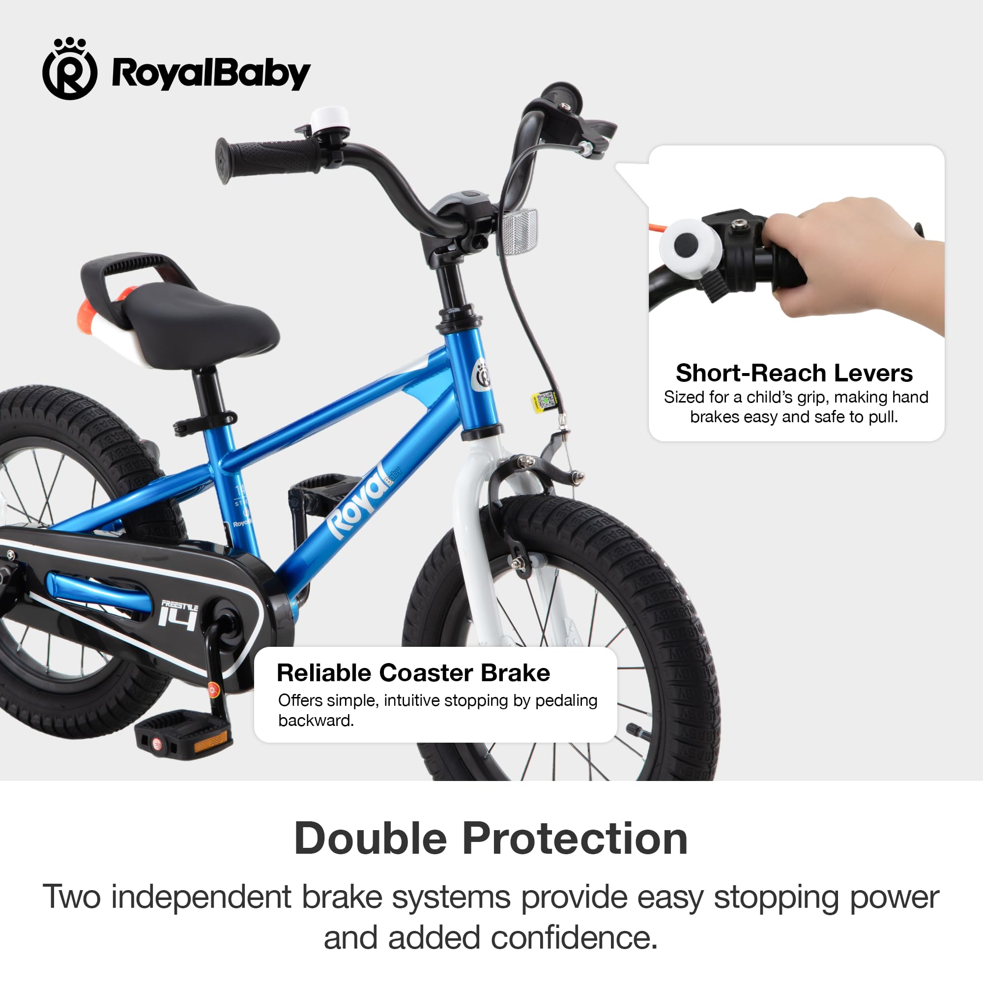 Royalbaby Kids' Bike for Boys and Girls, BMX Freestyle Bike for