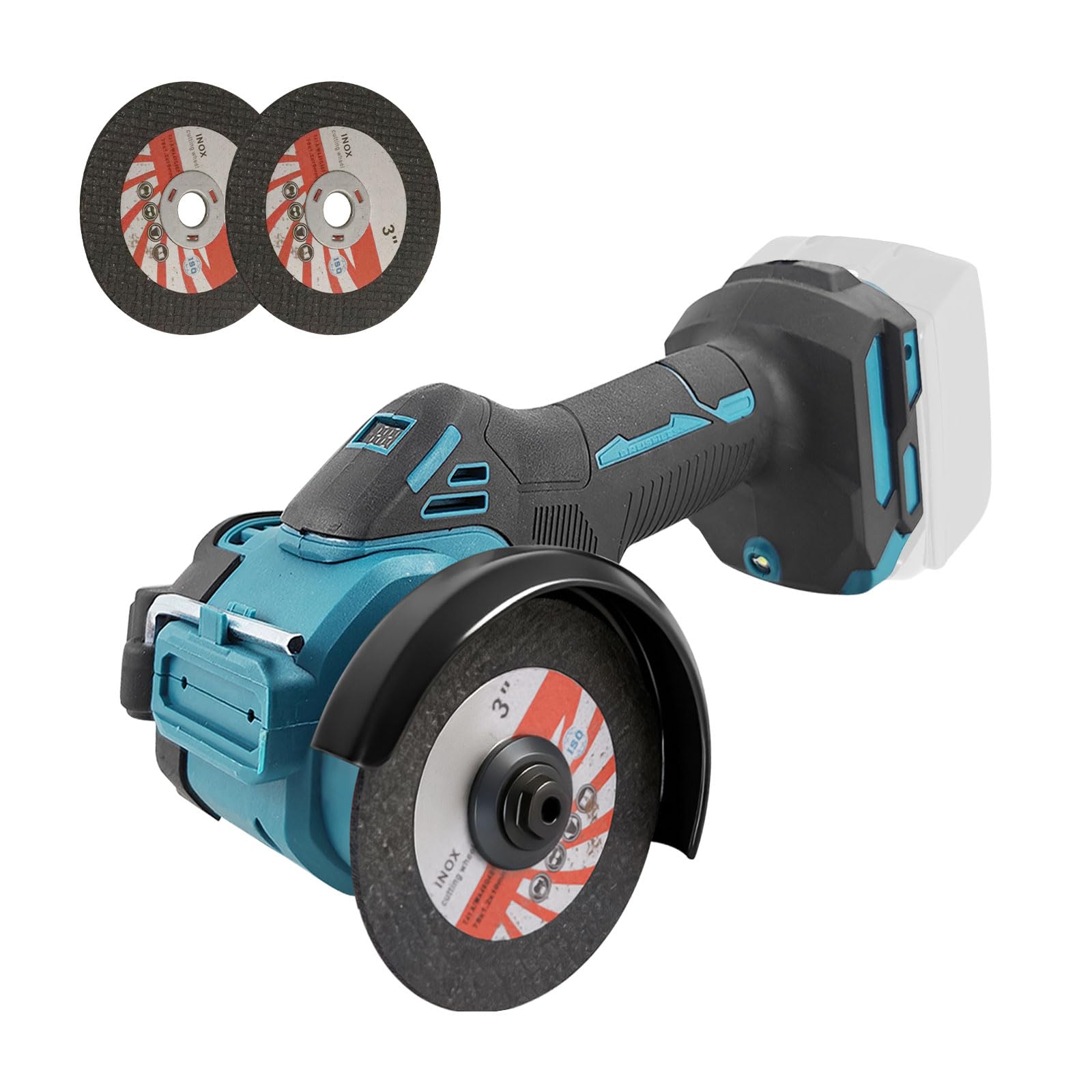 3 Inch Cordless Angle Grinder for Makita 18V Battery, 20000RPM Brushless Mini Angle Grinder, 76mm Cordless Cut Off Tool for Cutting, Grinding, Polishing