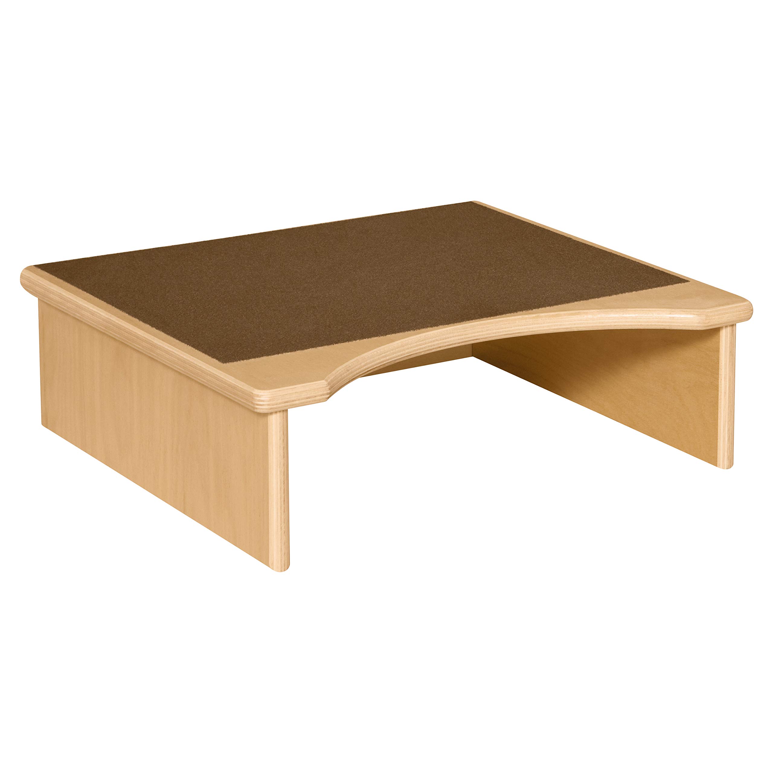 Wood Designs WD990341BN stopka toalety z brązowym bieżnikiem, naturalna