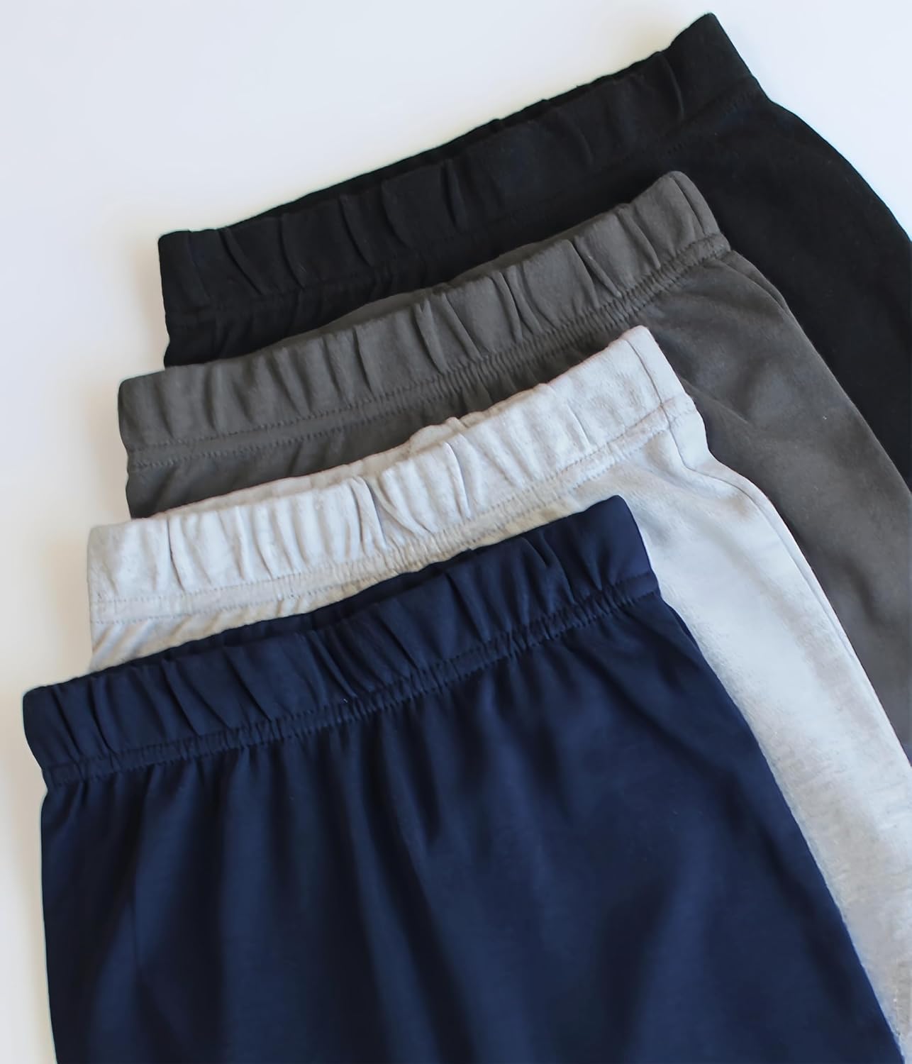 Baby Boys Cotton Pants, 4-Pack Sweatpants, 0-18 Months
