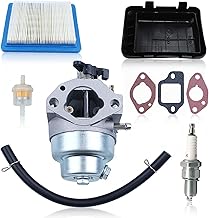 AUMEL Carburettor Kit with Air Filter for Honda GCV160 GCV190 GCV145 GCV170 GCV135 Lawn Mower Set with Cover Filter Petrol Spark Plug 17211ZL8023 17231Z0L050 16100Z0L876 (6)