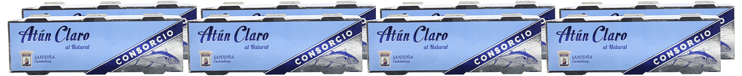 Atún Claro | 8 Paquetes de 3 Latas de 85 gr (8 Paquetes de 3 Latas de 85 gr, Atún Claro Natural de Santoña)
