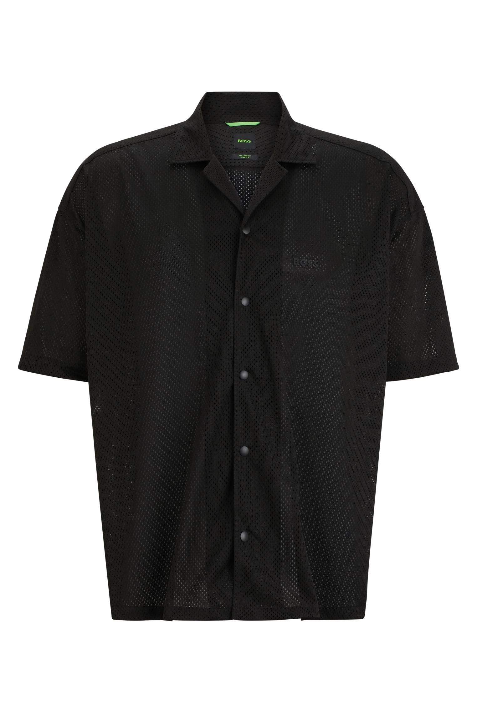 BOSS B_Balbero_S Camisa, Black1, M para Hombre