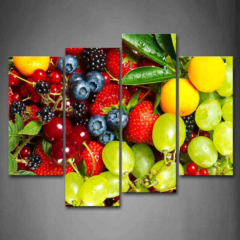 First Wall Art Yellow Orange Various Colorful Fruit Wall