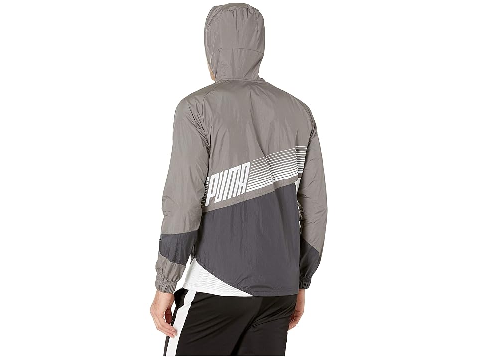 

PUMA A.C.E. Full Zip Windbreaker (Charcoal Gray) Men's Sweatshirt