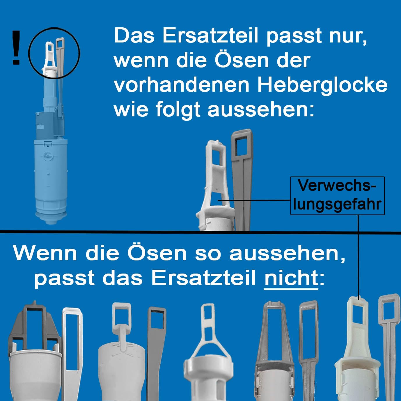Ersatzteilset für Geberit Twinline Unterputz-Spülkasten, Bj 1997-2003, FL | inkl. flexiblem Schlauch