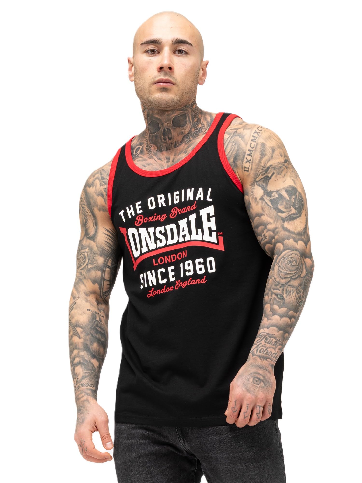 Lonsdale Men's Noir Tank Top Andover