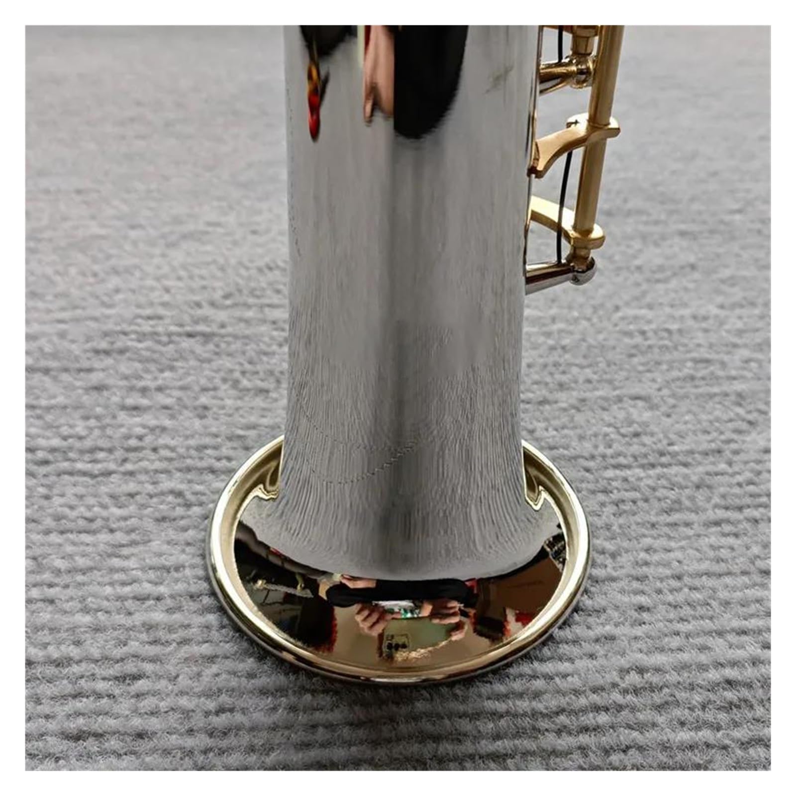 Saxofón Saxofón Soprano Llave Dorada Plateada Con Estuche Cañas Para Saxo Soprano Cuello