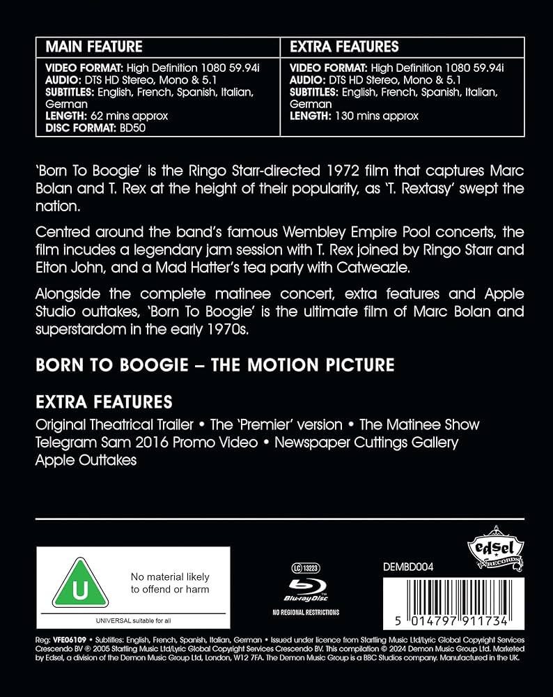 Born to Boogie [Blu-ray] [Import] lok26k6