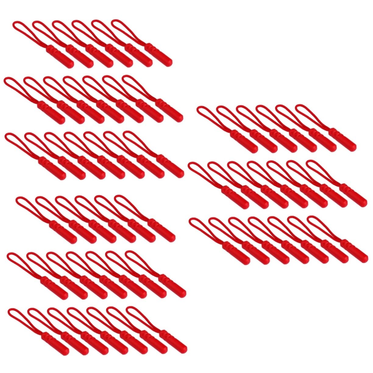 GALPADA 3sets Clothing Zipper Head Tail Rope Luggage Bag Zipper Puller Plastic Polyester Puller for Repair 20pcs*3